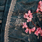 upada silk fabric with zarkan & cutdana work heavy hand work blouse ##SR0133