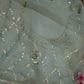 Crystal fabric saree with beads and sequence work and heavy blouse ##SR0134