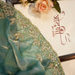 Fendi silk saree with multi sequence & zarkan work ##SR0138