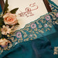 Crunchy silk saree with sequence jarkan & cut dana work ##SR0139
