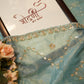 Crush tissue saree with zardoji & mirror work ##SR0140