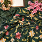 Dola silk saree with multicolor embroidery jaal pattern and buti pattern blouse ##SR0135