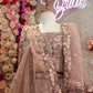 Crape fabric sequence  embroidery with net dupatta & heavy blouse ##LC012