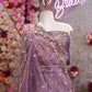 Crape fabric sequence  embroidery with net dupatta & heavy blouse ##LC012