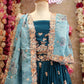 Modal Satin fabric, Sequence embrodry with jal work lehenga & blouse ##LC013