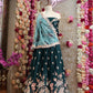Modal Satin fabric, Sequence embrodry with jal work lehenga & blouse ##LC013
