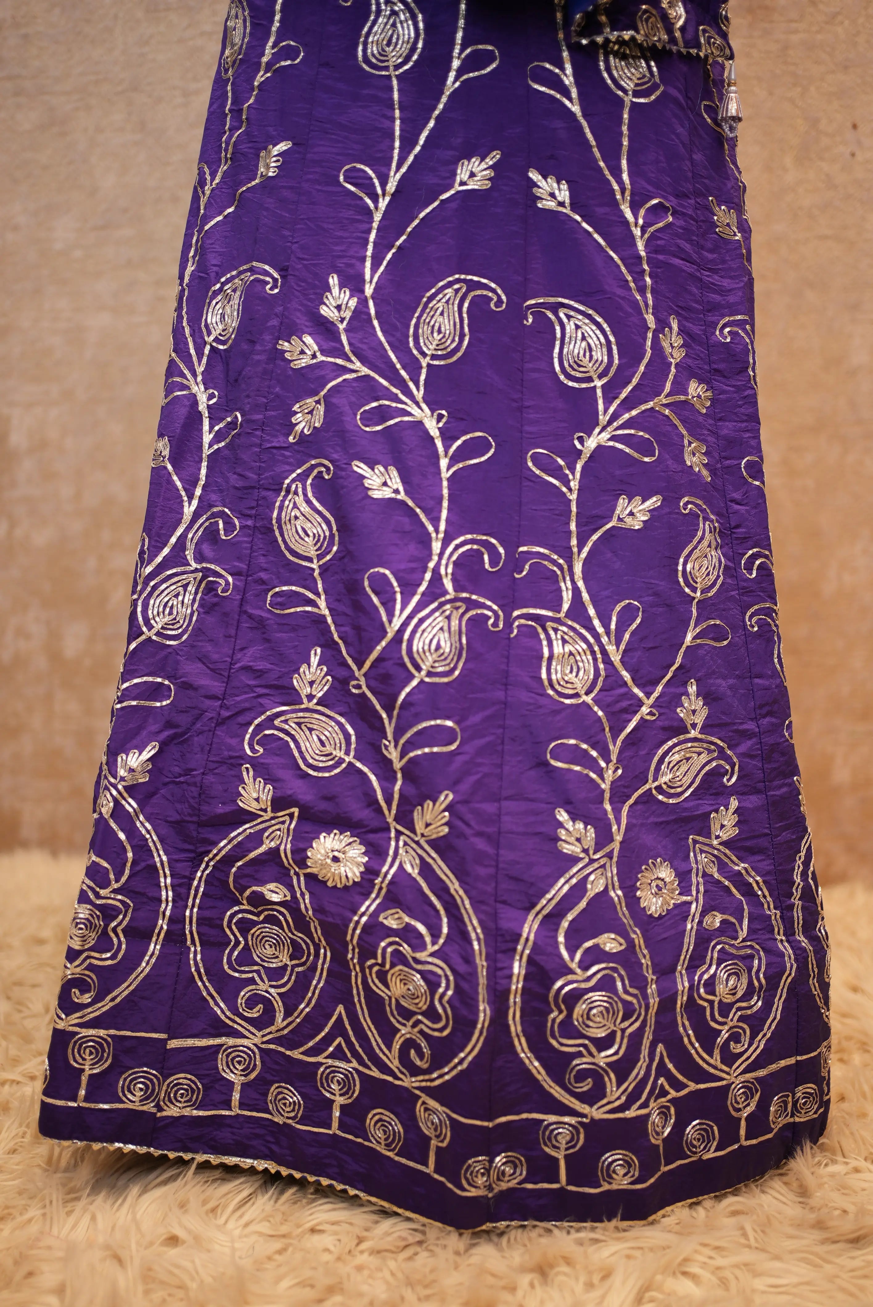 Purple Embroidered Lehenga – Elegant Designer Ethnic Wear for Women