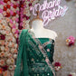Fand fabric  embroidery sequence work with heavy lehenga & net fabric dupatta ##LC014