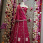 Fand fabric  embroidery sequence work with heavy lehenga & blouse ##LC015