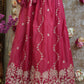 Viskos tissue fabric  embroidery sequence lehenga with heavy blouse & dupatta ##LC019