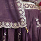 Viskos tissue fabric  embroidery sequence lehenga with heavy blouse & dupatta ##LC019