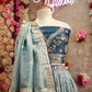 Mirror sequence  embroidery work lehenga with zero to  hundred colour tone ##LC016