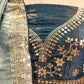 Mirror sequence  embroidery work lehenga with zero to  hundred colour tone ##LC016