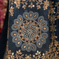 Mirror sequence  embroidery work lehenga with zero to  hundred colour tone ##LC016