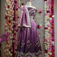 Mirror sequence  embroidery work lehenga with zero to  hundred colour tone ##LC016