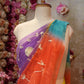 MULTI COLOUR RAJPUTI SAREE WITH CHARKHI GOTAPATTI WORK ON ROYAL GEORGETTE FABRIC   ##SR462