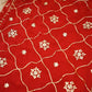 RAJASTHANI VINTAGE GOTAPATTI WORK SAREE WITH JAAL PATTERN (WITH BLOUSE)   ##SR0197