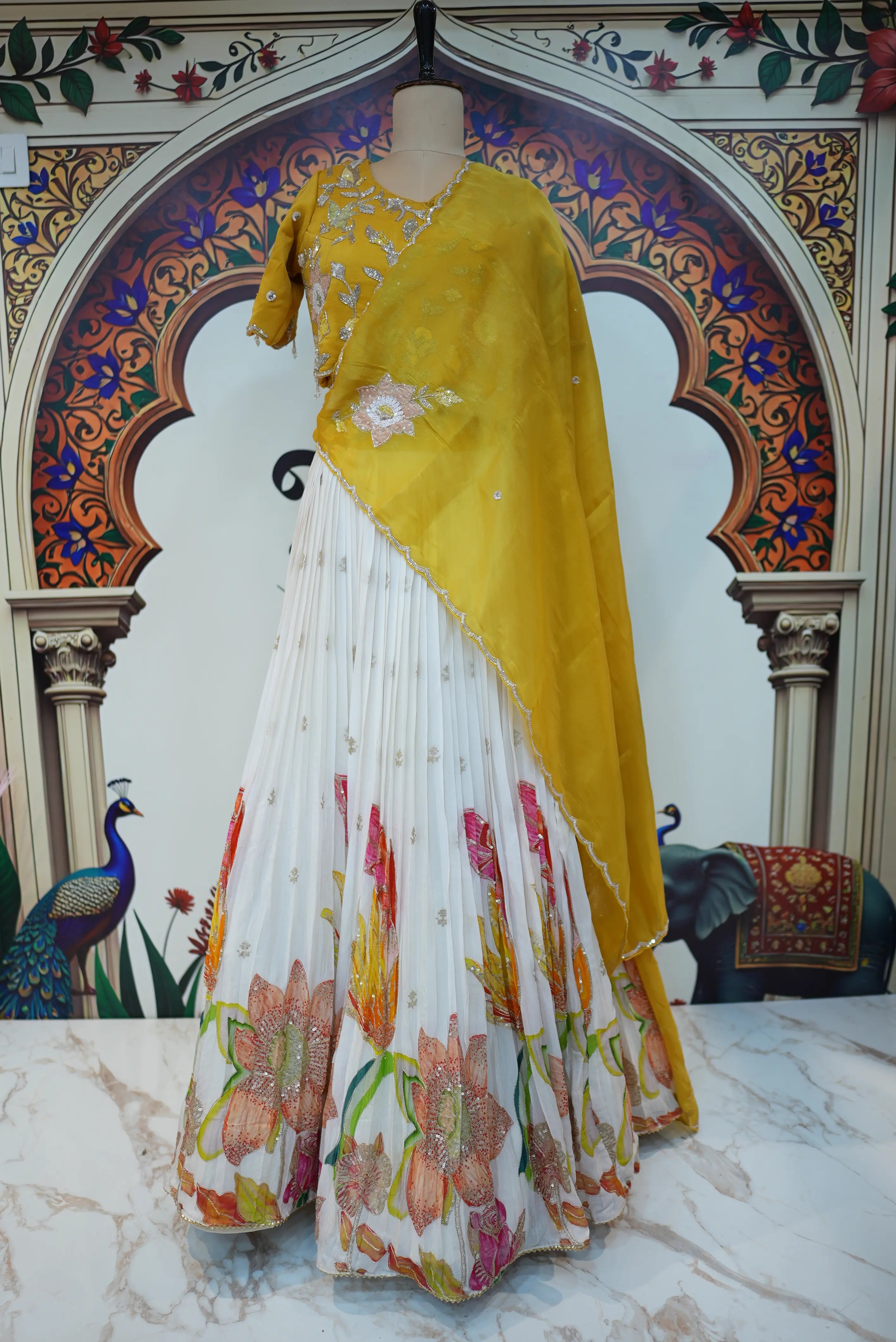 Sunshine Yellow Elegant Ethnic Outfit for Women