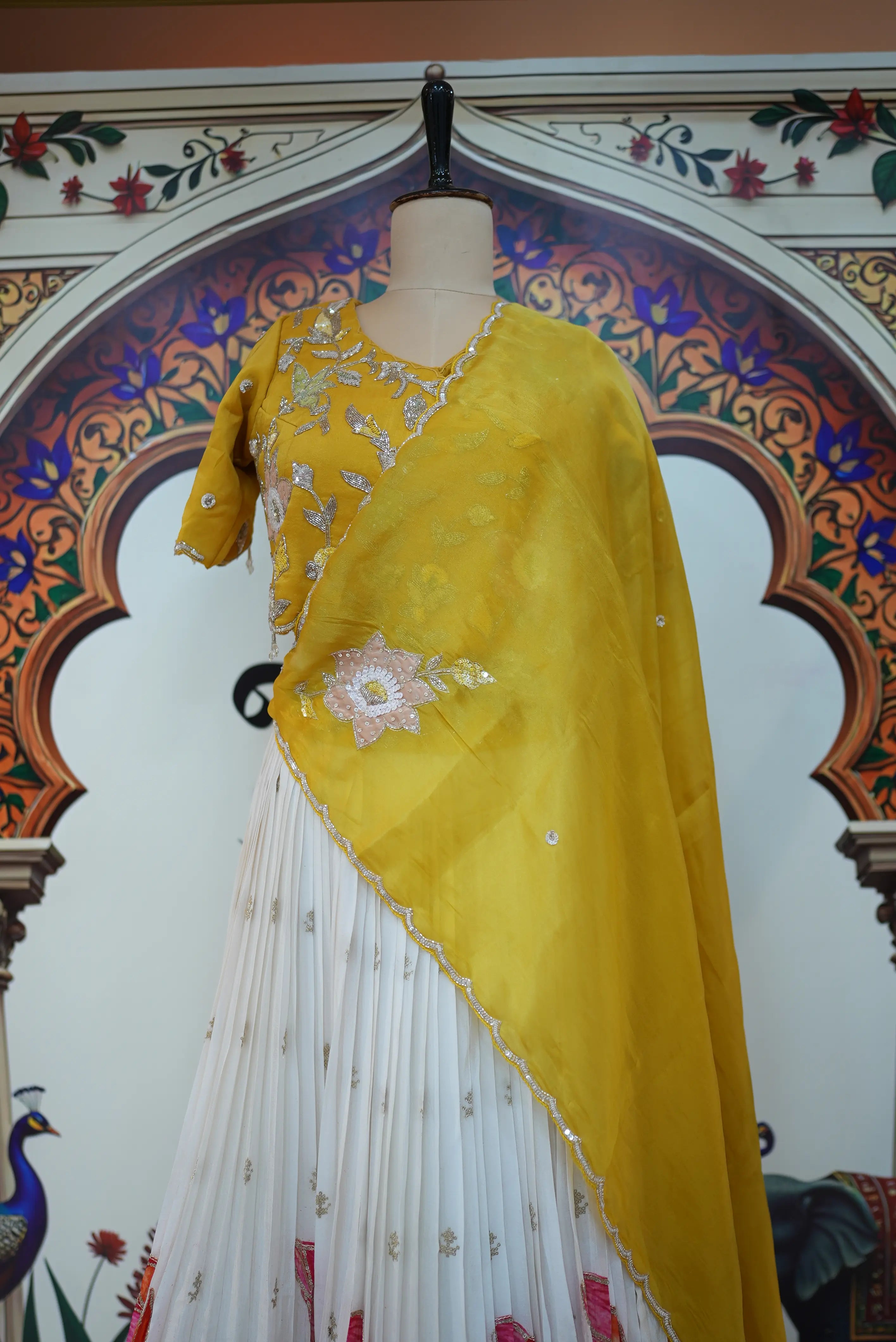 Sunshine Yellow Elegant Ethnic Outfit for Women