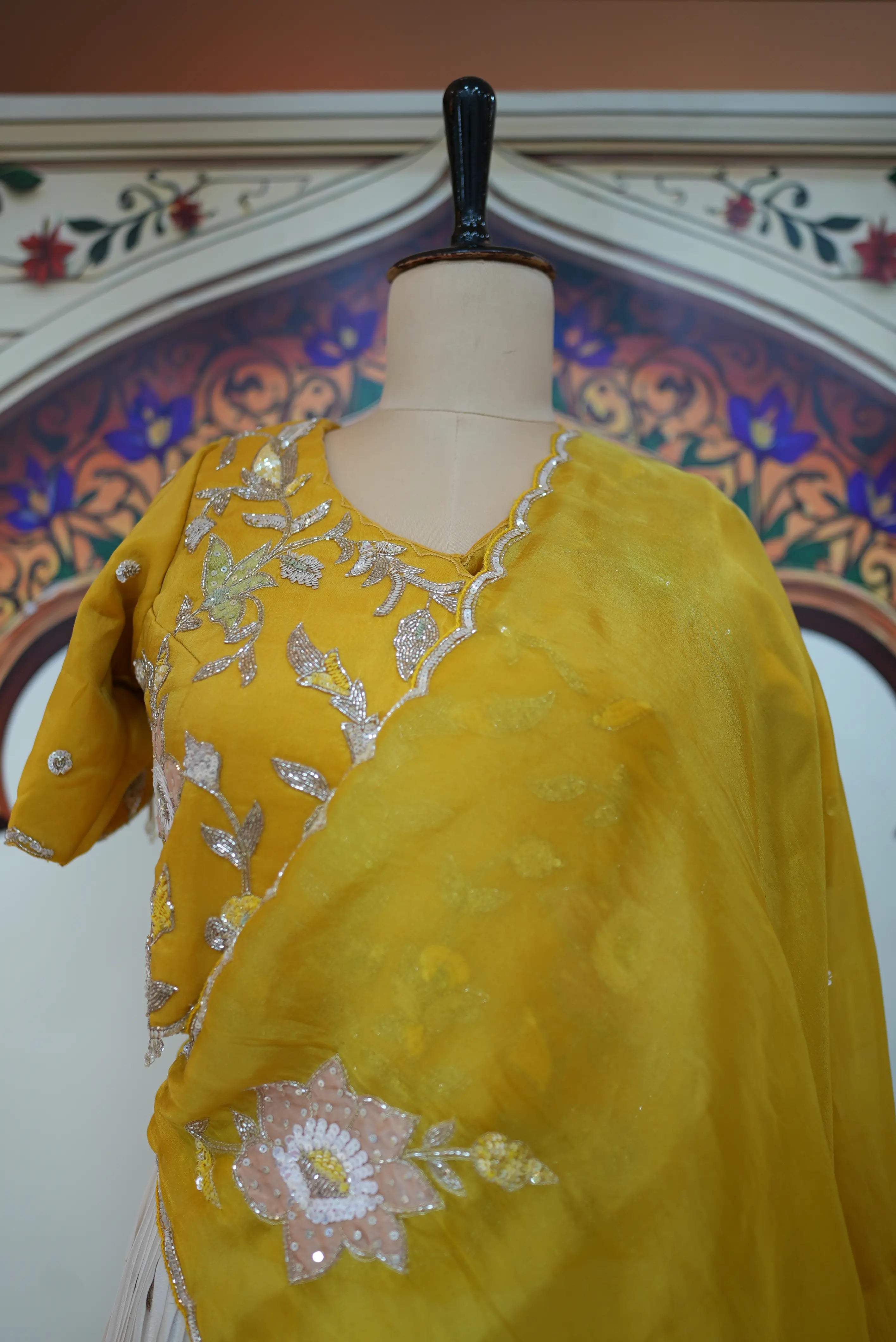 Sunshine Yellow Elegant Ethnic Outfit for Women