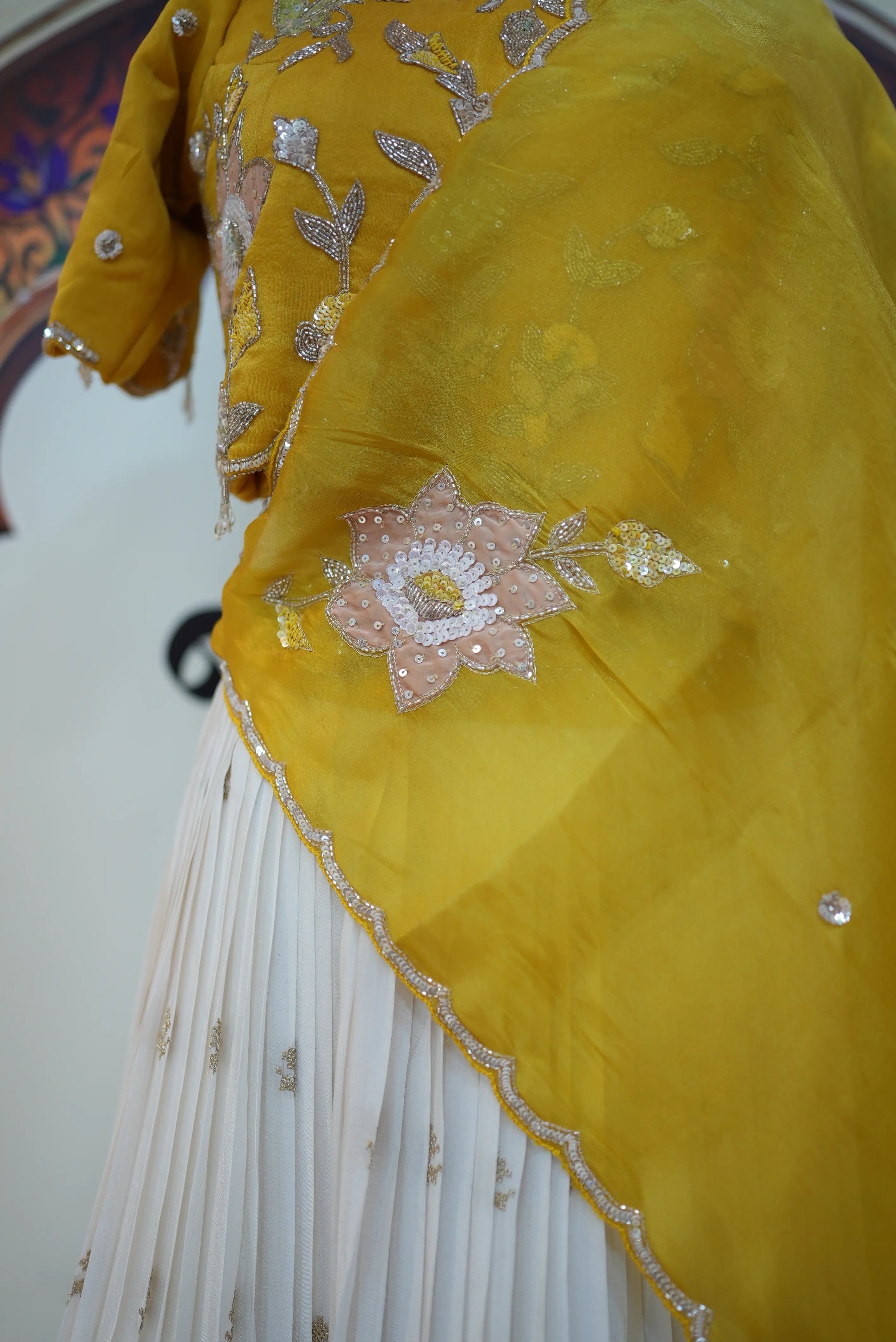 Sunshine Yellow Elegant Ethnic Outfit for Women