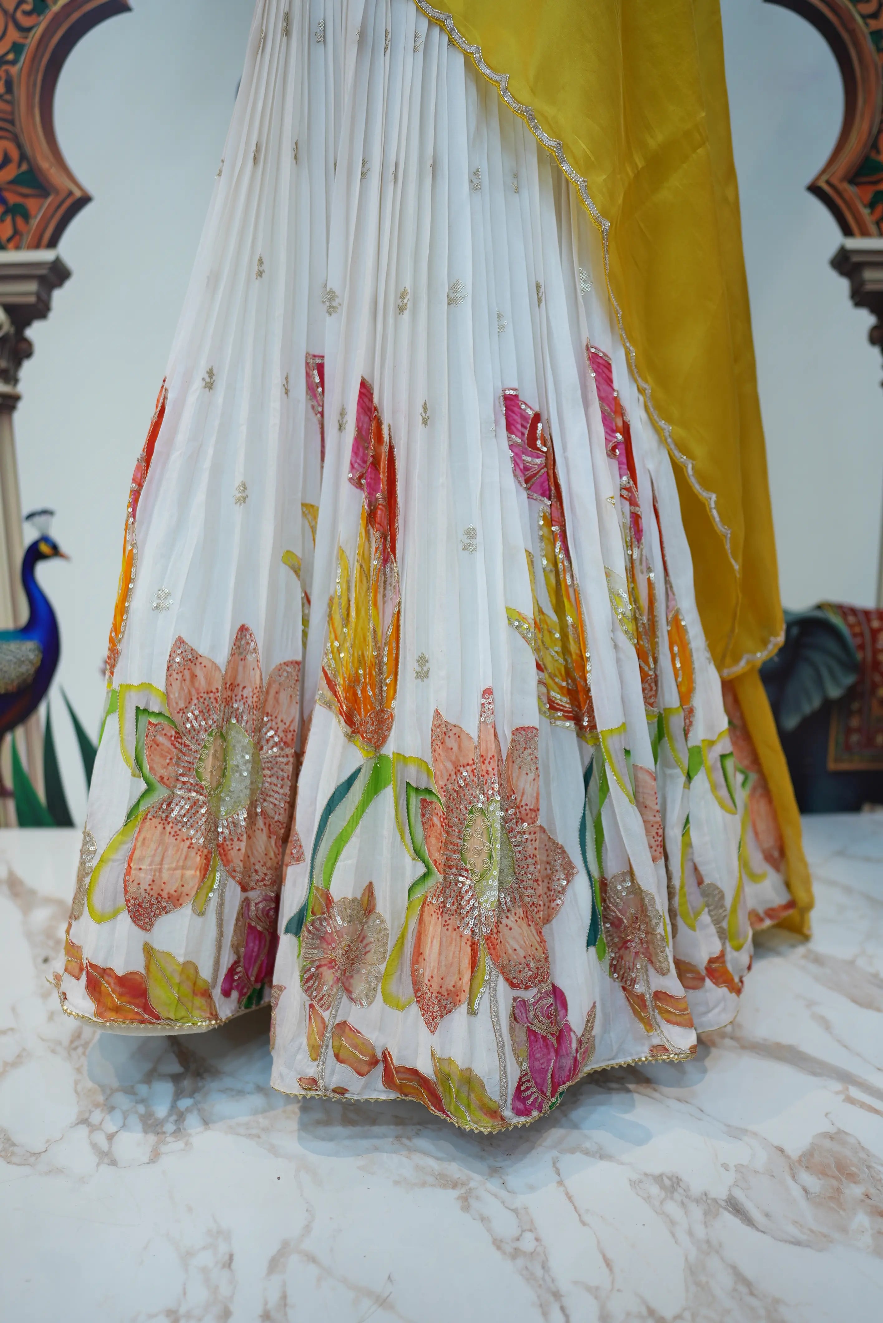Sunshine Yellow Elegant Ethnic Outfit for Women