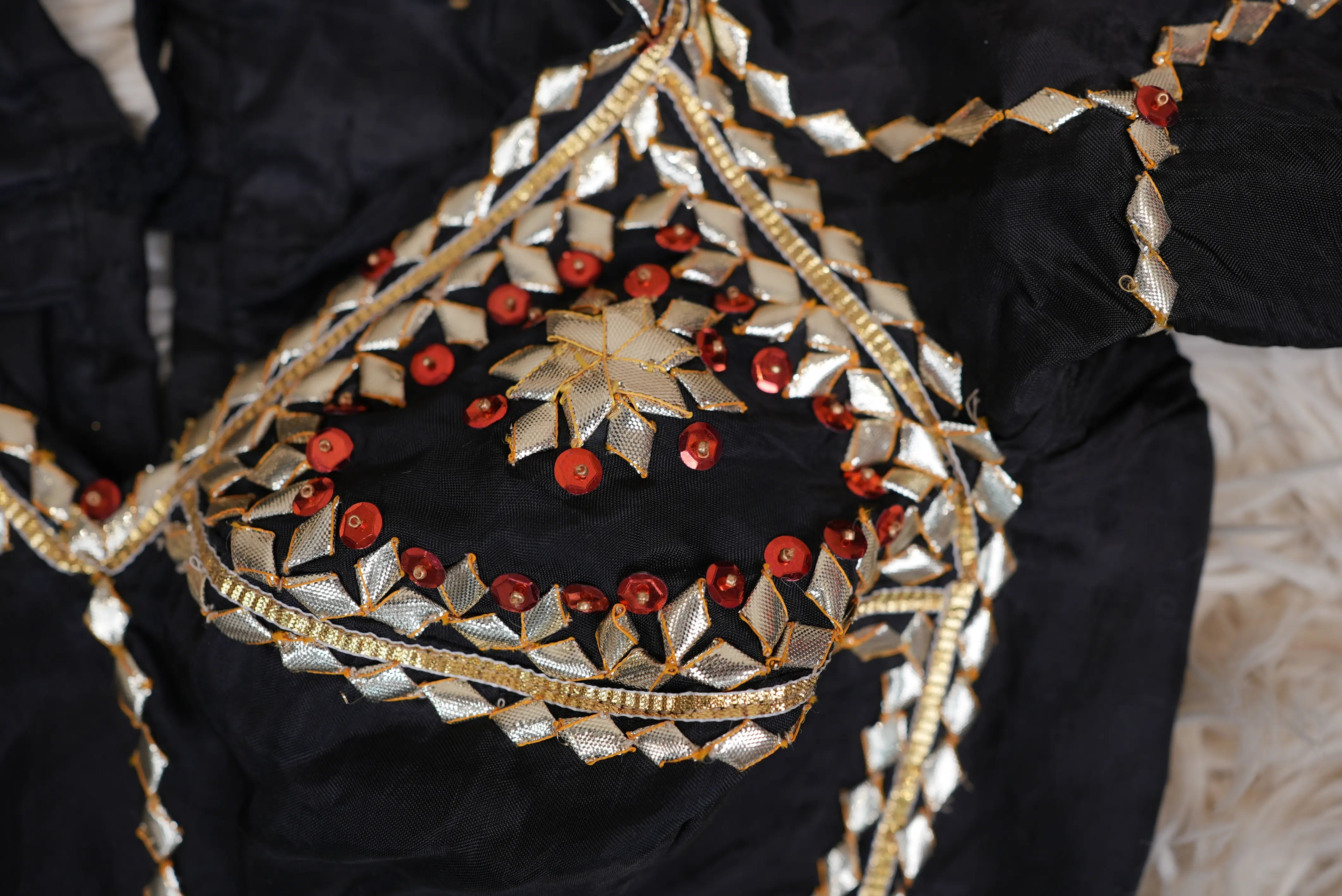 Rajasthani Aangi Blouse with Sequence & Kaccha Gota Patti Work