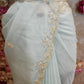 HANDWORK SAREE WITH CUTDANA WORK & WEAVING AND STICH BLOUSE ##SR0203