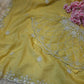 HANDWORK SAREE WITH CUTDANA WORK & WEAVING AND STICH BLOUSE ##SR0203