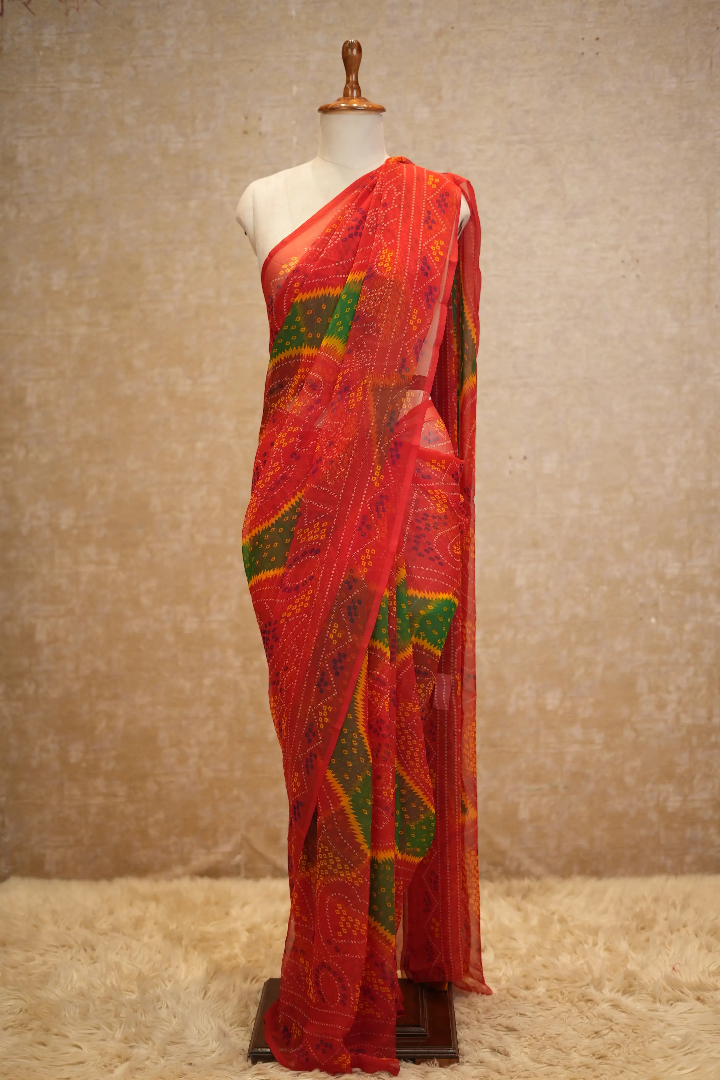 Bandhani Saree in Royal Georgette Fabric