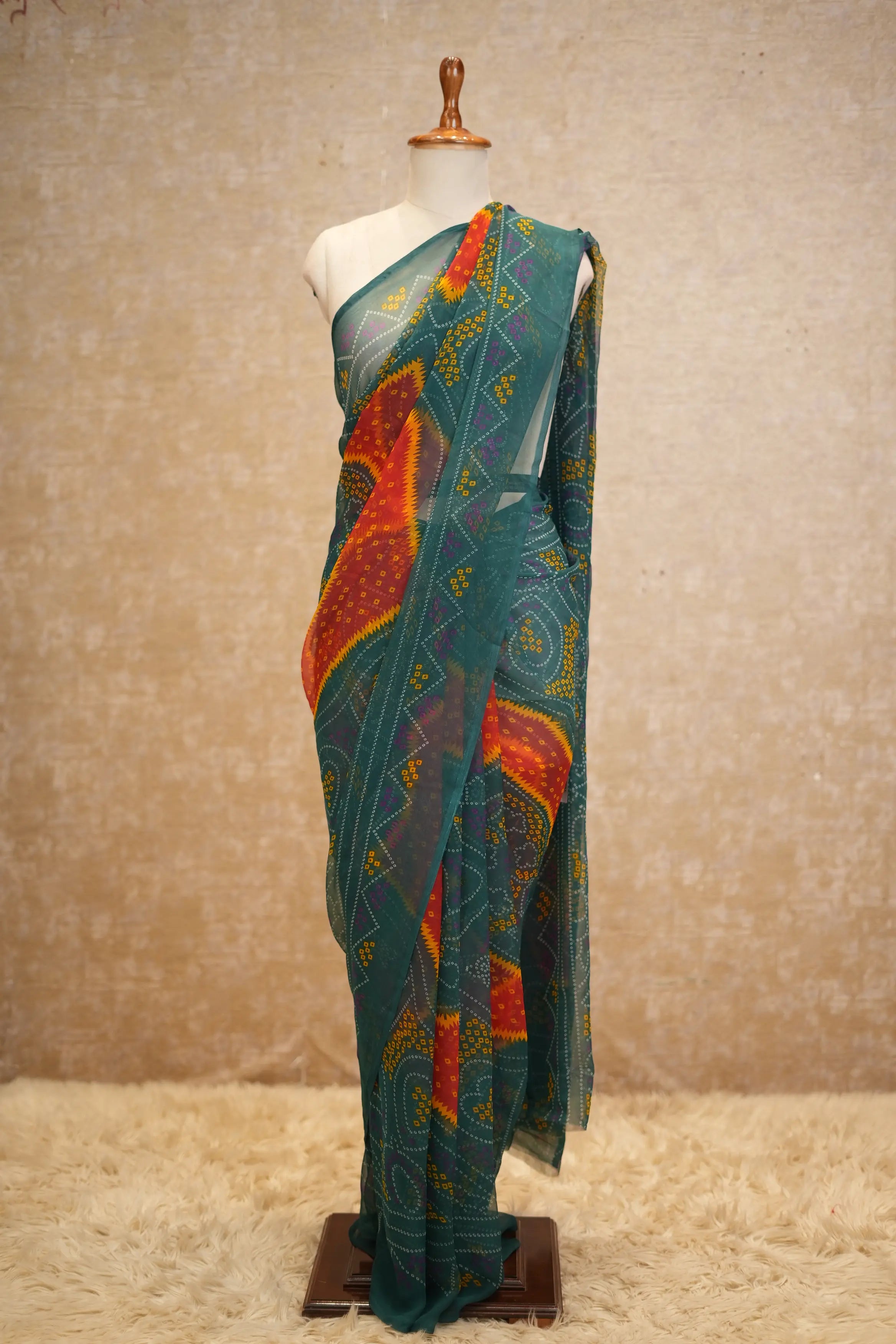 Bandhani Saree in Royal Georgette Fabric
