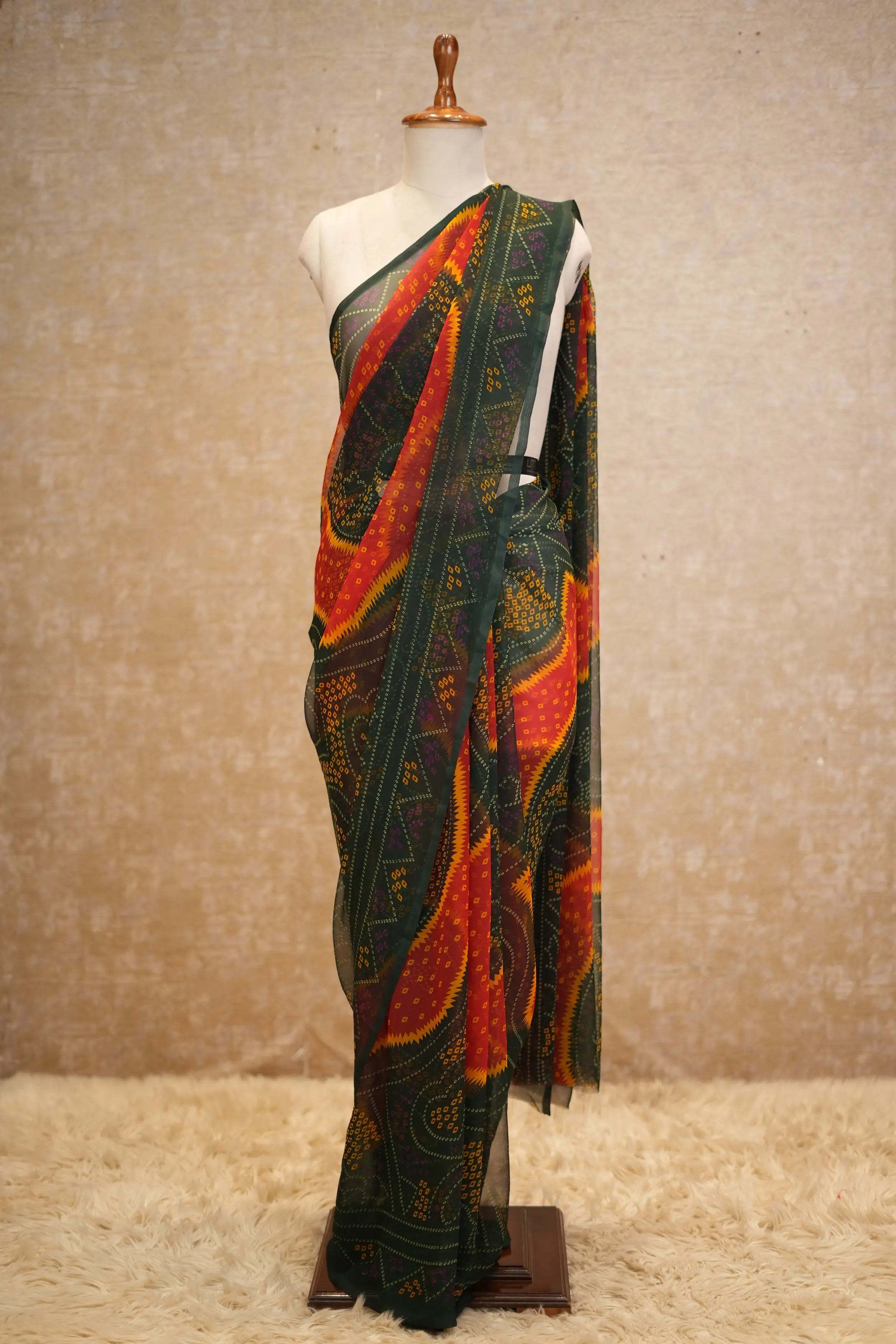 Bandhani Saree in Royal Georgette Fabric