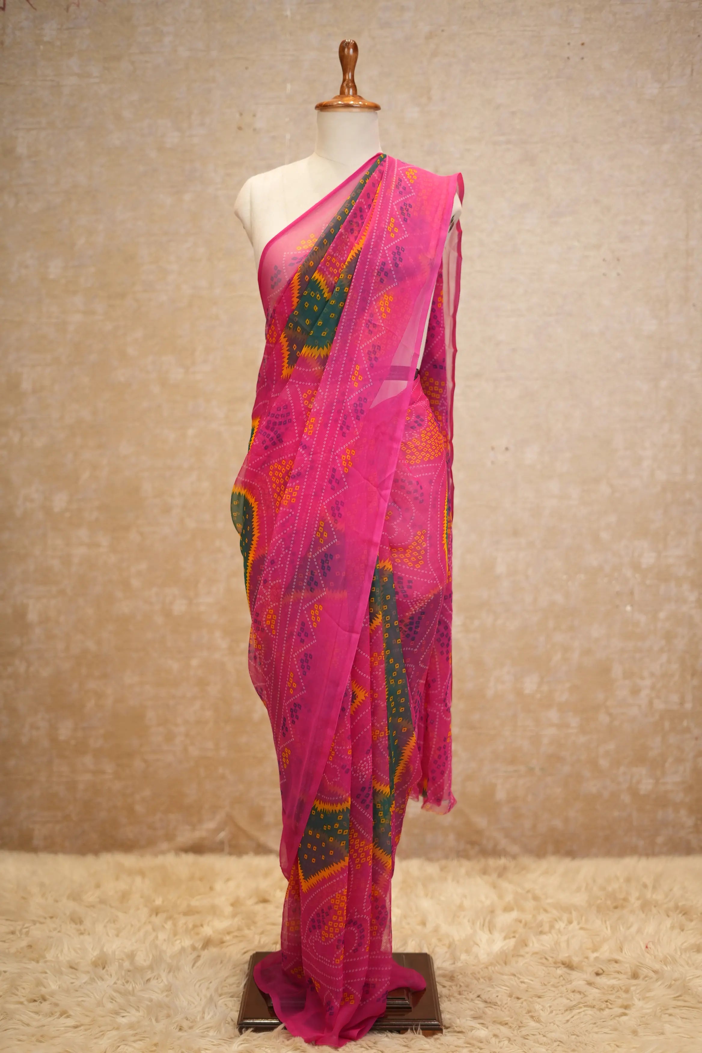 Bandhani Saree in Royal Georgette Fabric