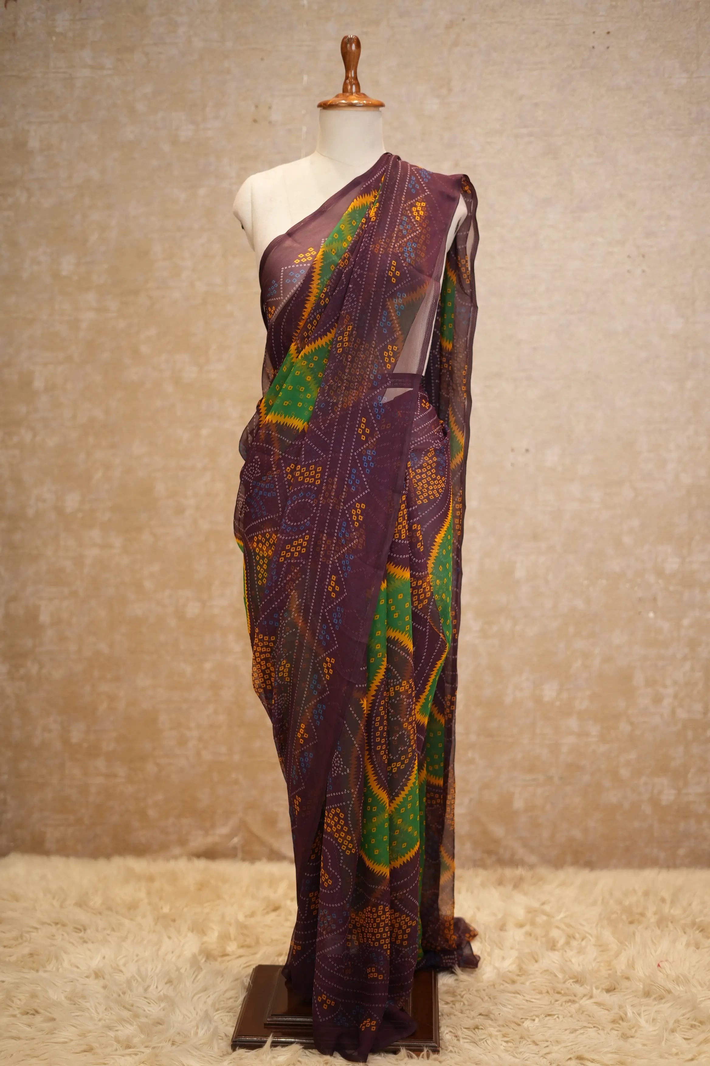 Bandhani Saree in Royal Georgette Fabric