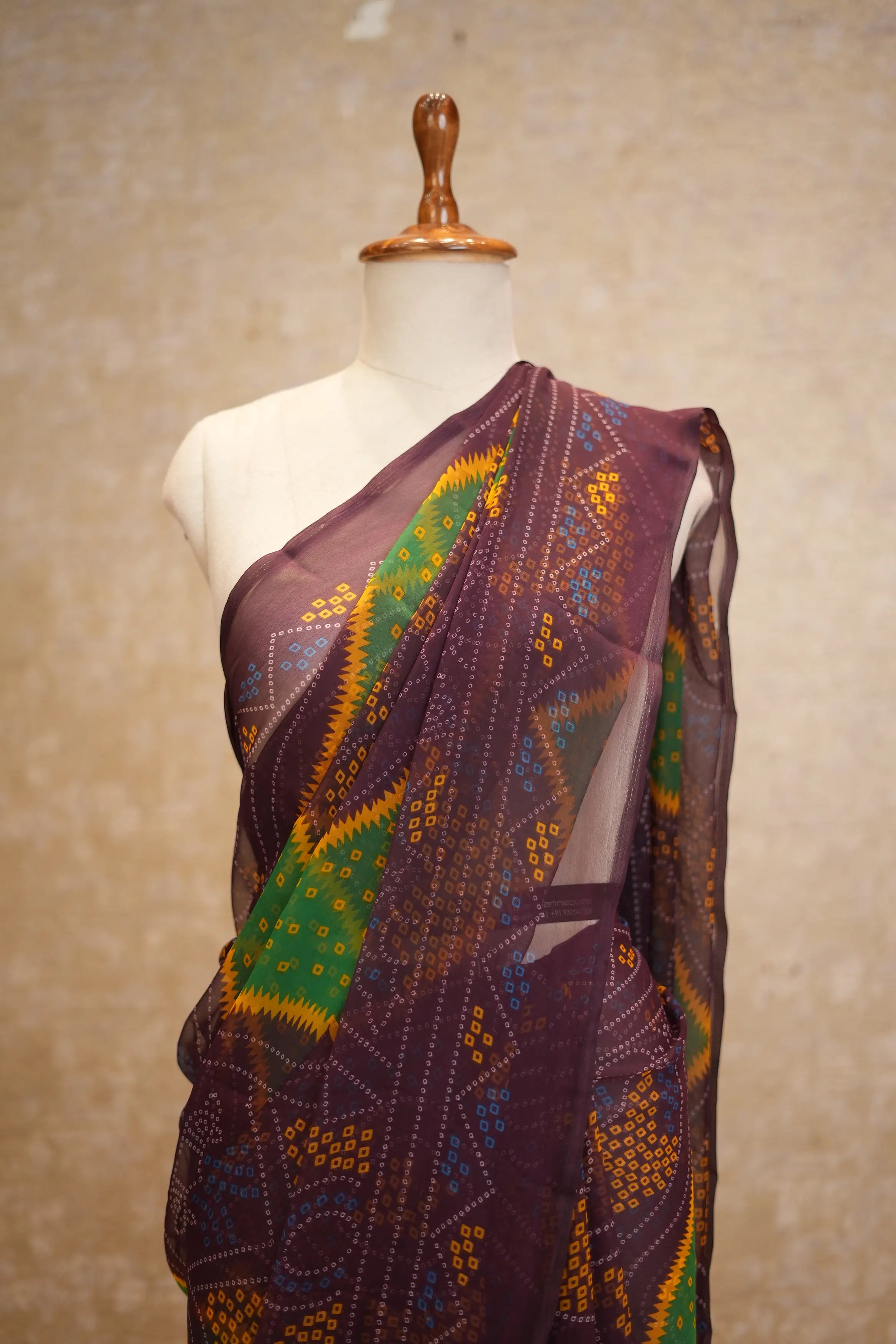 Bandhani Saree in Royal Georgette Fabric