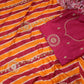 LEHRIYA SAREE WITH GOTAPATTI PITAN WORK ON CHINON FABRIC   ##SR0205