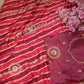 LEHRIYA SAREE WITH GOTAPATTI PITAN WORK ON CHINON FABRIC   ##SR0205