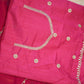 PARTY WEAR PEACOCK DESIGN PITTAN WORK SAREE WITH BLOUSE (APROX 6.15-6.30) ##SR0206