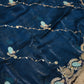 PARTY WEAR PEACOCK DESIGN PITTAN WORK SAREE WITH BLOUSE (APROX 6.15-6.30) ##SR0206