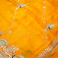 PARTY WEAR PEACOCK DESIGN PITTAN WORK SAREE WITH BLOUSE (APROX 6.15-6.30) ##SR0206