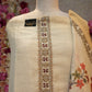 FIGURE PATTERN SUIT FABRIC WITH HANDWORK (UN-STITCHED)  ##SP068