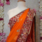 RAJASTHANI TRADITIONAL PILA CHUNRI SAREEE WITH SEQUENCE WORK (WITH BLOUSE)  ##SR0296