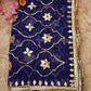 CHIFFON FABIRC SAREE WITH RAJASTHANI KACHI GOTA PATTI HANDWORK & HEAVY JAAL PATTERN AND ANGI BLOUSE ##SR460