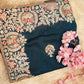 BRIDAL SAREE WITH HEAVY BORDER SEQUENCE ,EMBROIDERY AND DORI WORK (6.15 MTR CUT ) (WITH BLOUSE)  ##SR0216