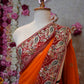 RAJASTHANI TRADITIONAL PILA CHUNRI SAREE WITH GOTA PATTI HANDWROK (WITH BLOUSE)  ##SR0298