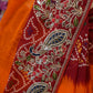 RAJASTHANI TRADITIONAL PILA CHUNRI SAREE WITH GOTA PATTI HANDWROK (WITH BLOUSE)  ##SR0298