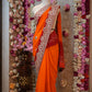 RAJASTHANI TRADITIONAL PILA SAREE WITH HEAVY WORK (WITH BLOUSE) ##SR0297