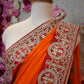 RAJASTHANI TRADITIONAL PILA SAREE WITH HEAVY WORK (WITH BLOUSE) ##SR0297