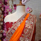 RAJASTHANI TRADITIONAL PILA CHUNRI SAREEE WITH SEQUENCE WORK (WITH BLOUSE)  ##SR0299