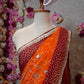 RAJASTHANI TRADITIONAL PILA SAREE WITH GOTA PATTI HANDWORK (WITH BLOUSE) ##SR0306